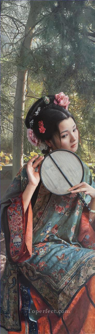 una belleza en la niña china de Nanjing Pintura al óleo